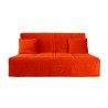 ALADIN Banquette convertible clic clac safran jaune orange matelas 140cm