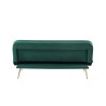 Banquette AROMA en velours vert 3 places convertible