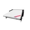 NAOS Canapé convertible 3 places gris ardoise matelas Dunlopillo 140cm