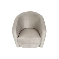 PISE Fauteuil crapaud pivotant beige crème