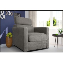 ASCOT Fauteuil relax manuel gris