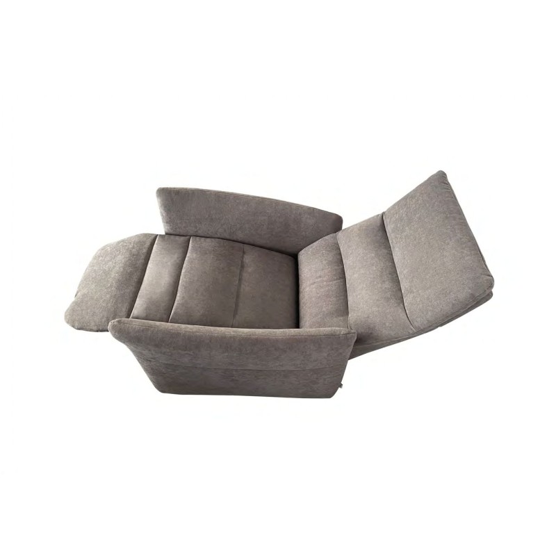 PLENITUDE Fauteuil relax électrique gris clair