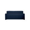 NARCISSE Canapé convertible 3 places Bleu saphir-matelas Diva Literie 140cm