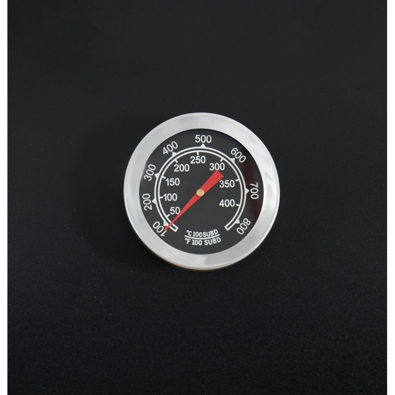 Barbecue fumoir JOHN à charbon de bois noir avec tablette bois