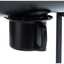 Barbecue fumoir JOHN à charbon de bois noir avec tablette bois