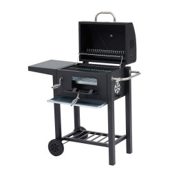 Barbecue à charbon POLO en acier coloris noir