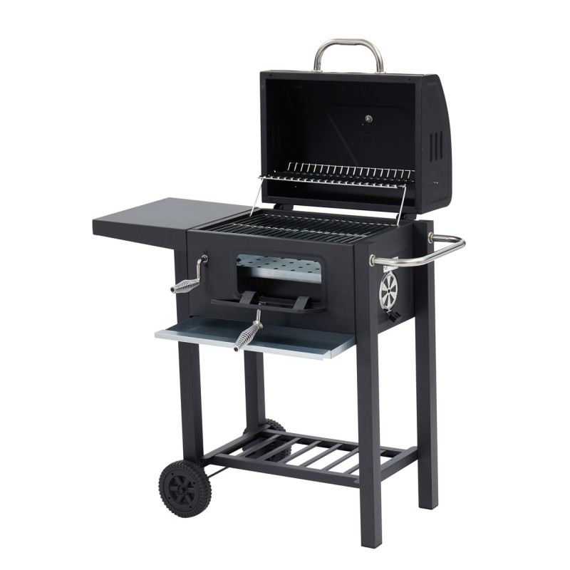 Barbecue à charbon POLO en acier coloris noir