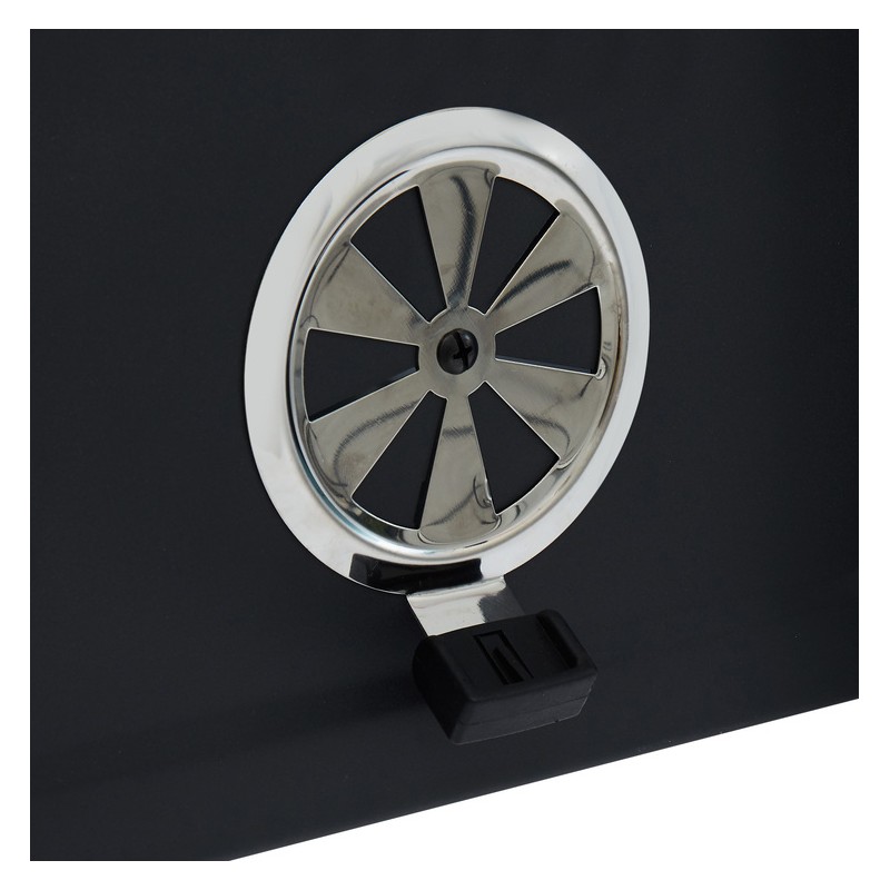 Barbecue à charbon POLO en acier coloris noir