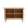 Buffet ERNEST plateau placage frêne portes tambour 110cm