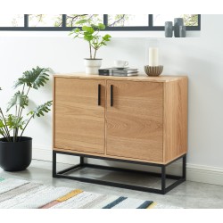 Buffet BRIXTON placage frêne 90cm