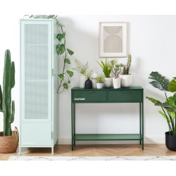 Console PANTONE métal kaki 100cm