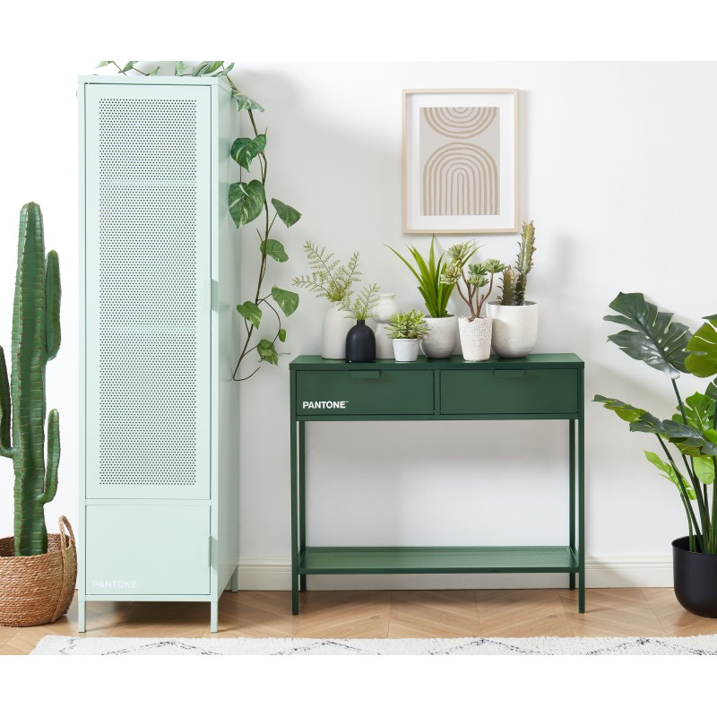 Console PANTONE métal kaki 100cm