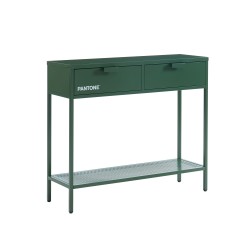 Console PANTONE métal kaki 100cm