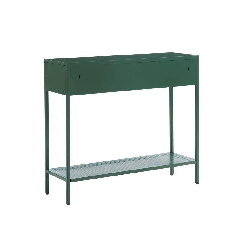 Console PANTONE métal kaki 100cm