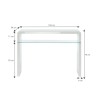 Console DARWIN laqué blanc brillant 105cm