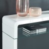 Console DARWIN laqué blanc brillant 105cm