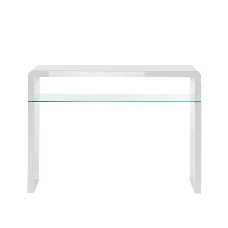 Console DARWIN laqué blanc brillant 105cm