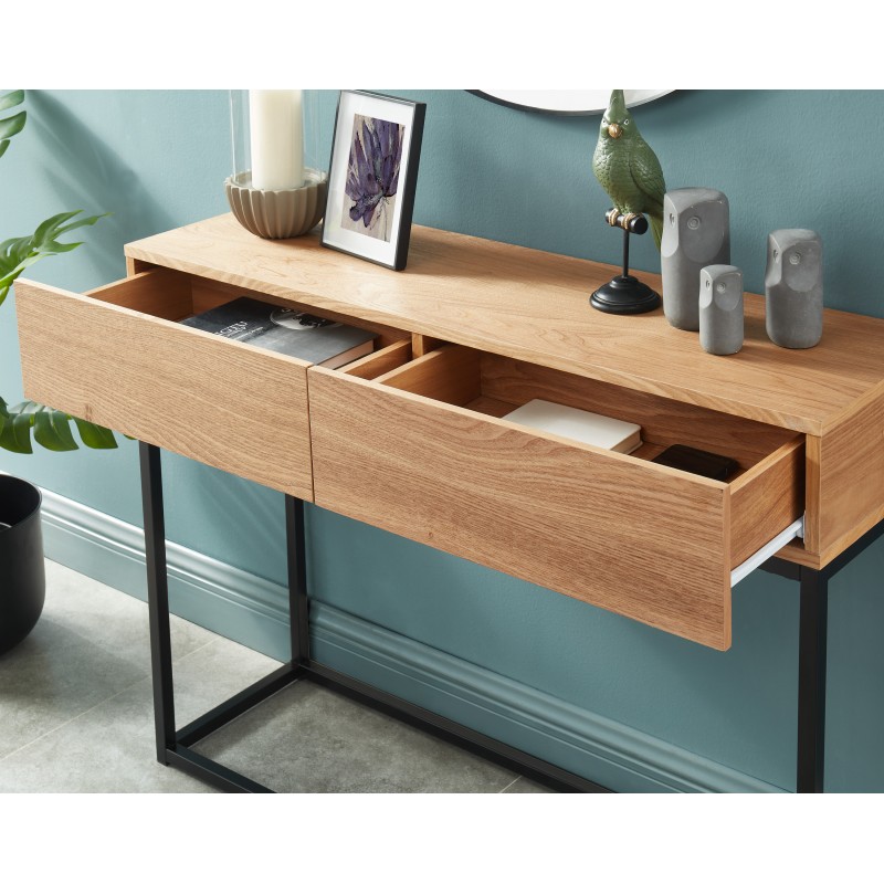 Console BRIXTON placage frêne 100cm