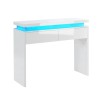 Console à led COSMOS laqué blanc brillant 100cm