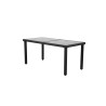 Ensemble repas TABLECHAIR2 6 places en resine tressée noire