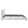 Lit SEGURA simili blanc matelas 160x200