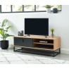 Meuble tv BRIXTON placage frêne 120cm
