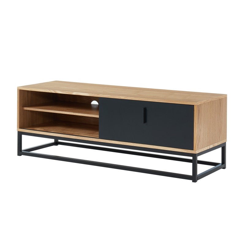 Meuble tv BRIXTON placage frêne 120cm
