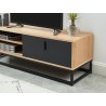 Meuble tv BRIXTON placage frêne 120cm