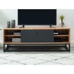 Meuble tv BRIXTON placage frêne 120cm