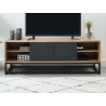 Meuble tv BRIXTON placage frêne 120cm