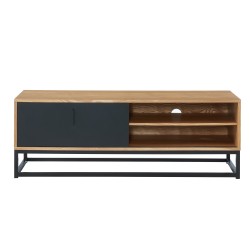 Meuble tv BRIXTON placage frêne 120cm