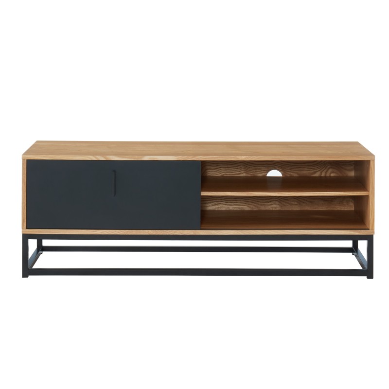 Meuble tv BRIXTON placage frêne 120cm