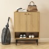 Meubles à chaussures JAMES effet chêne 80cm