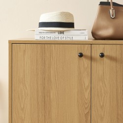 Meubles à chaussures JAMES effet chêne 80cm