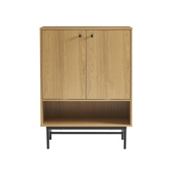 Meubles à chaussures JAMES effet chêne 80cm