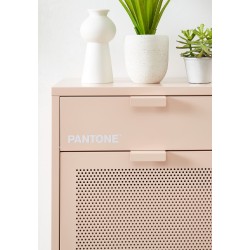 Meuble à chaussures PANTONE métal rose blush 55cm