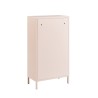 Meuble à chaussures PANTONE métal rose blush 55cm