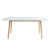 Table extensible ERIKA laqué blanc mat 160 à 200cm