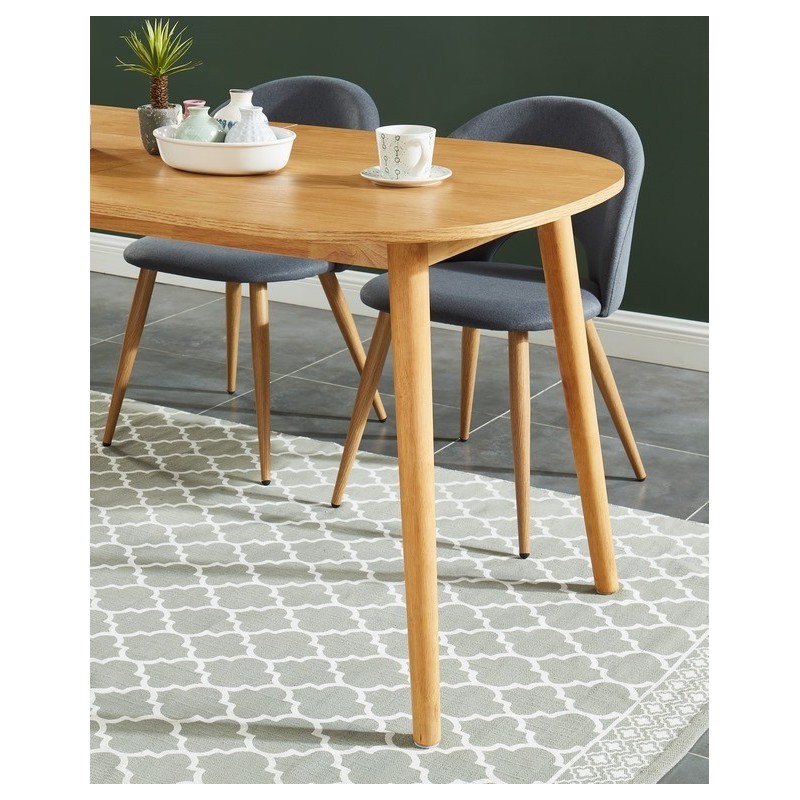 Table extensible MARCEL placage chêne 160 à 200cm