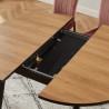 Table extensible CAVALLO effet chêne 120 à 150cm