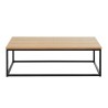 Table basse BRIXTON Bois et Métal Noir L110cm