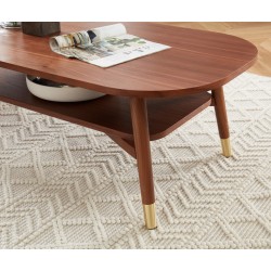 Table basse MARCELLO placage noyer 120cm