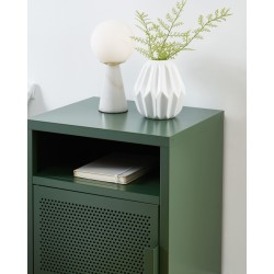 Table de chevet PANTONE métal kaki 40cm