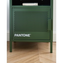 Table de chevet PANTONE métal kaki 40cm