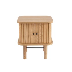 Table de chevet ERNEST frêne portes tambour