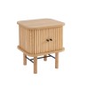 Table de chevet ERNEST frêne portes tambour