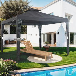 Tonnelle de jardin LILAS noir