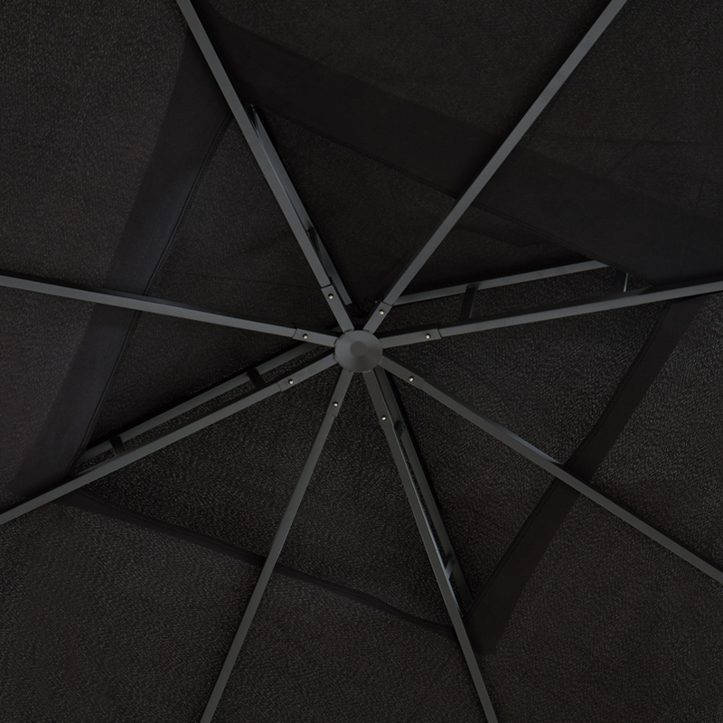 Tonnelle de jardin LILAS noir