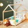 Lit enfant cabane TINY pin massif 90x190 sommier inclus