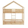 Lit cabane superposé TINY pin massif 90x190 sommier inclus